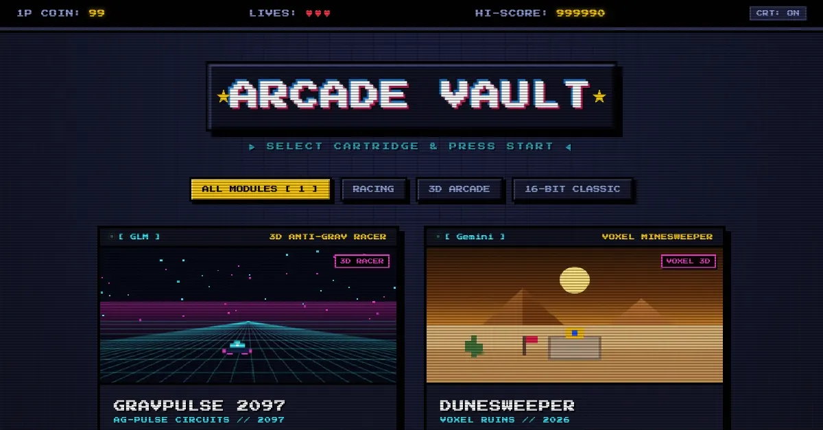 构建AI生成游戏游戏厅