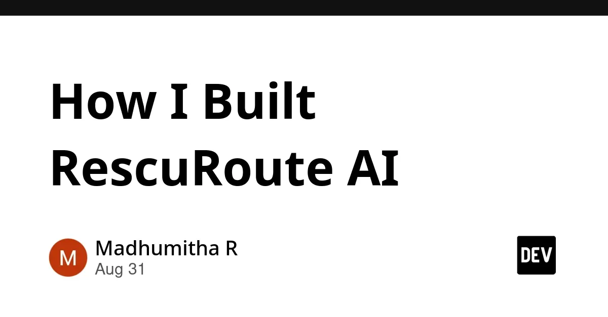 RescuRoute AI：用于易腐物流救援的智能体AI系统