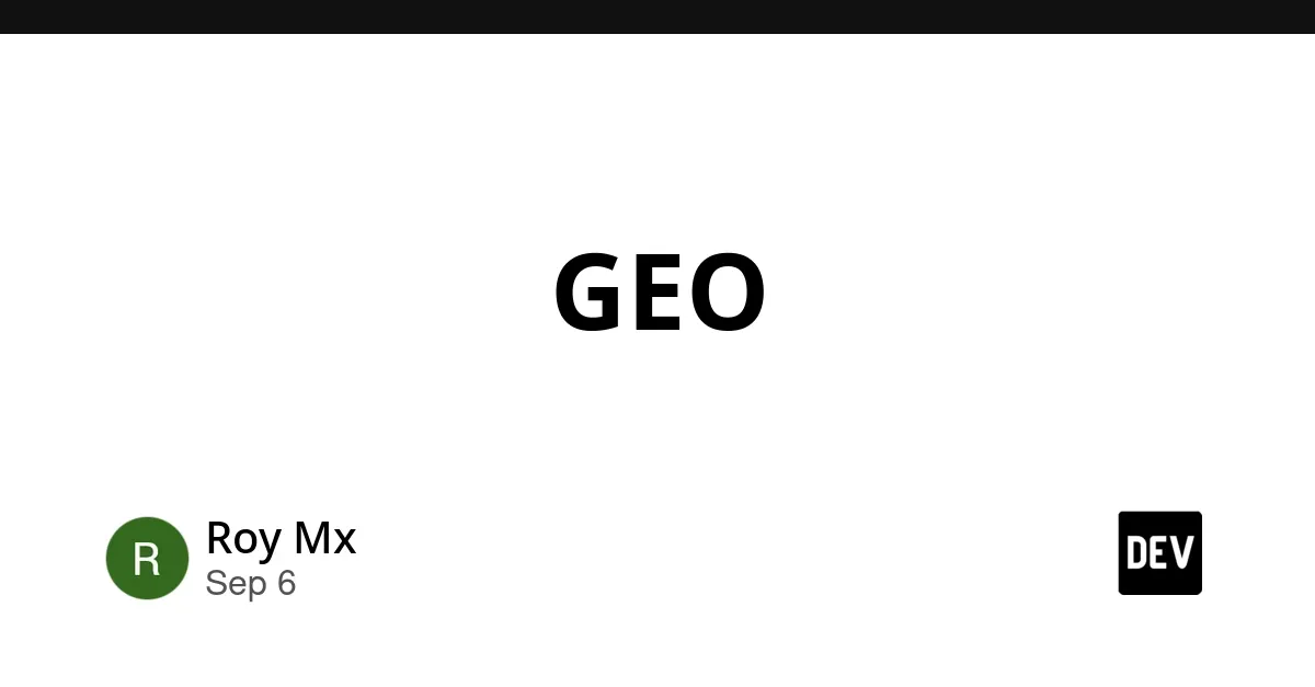 GEO (生成式引擎优化) 投放服务