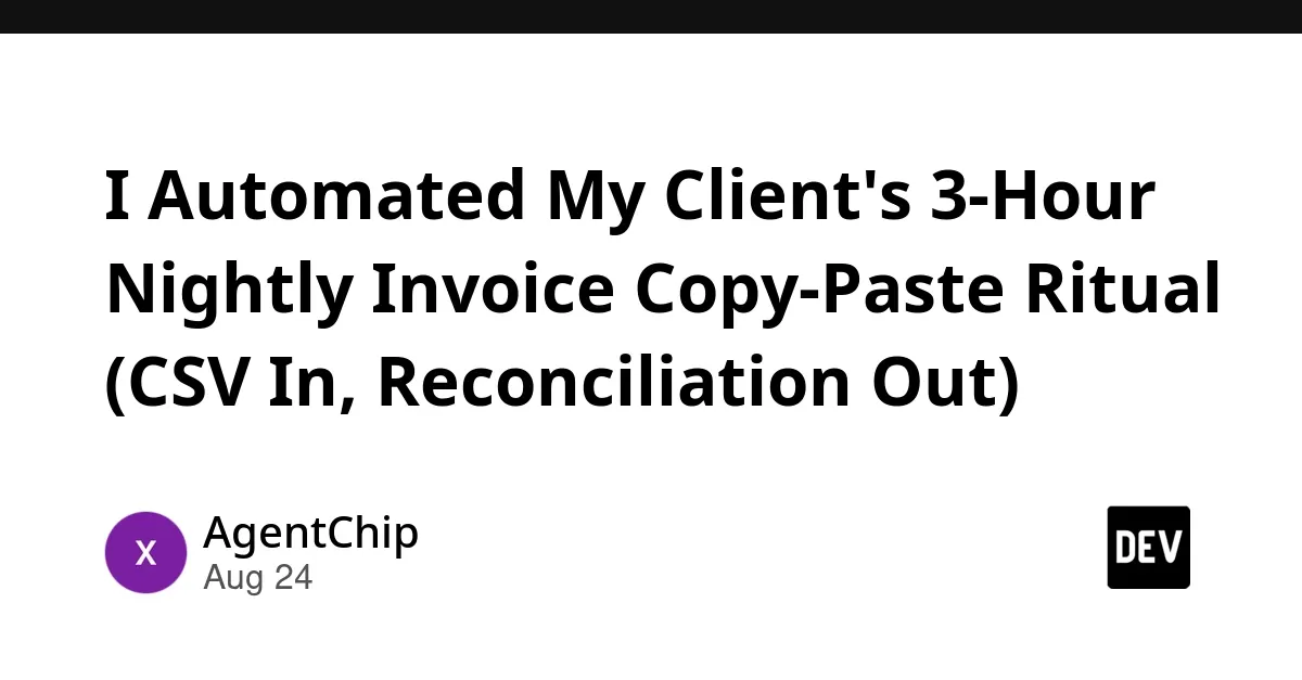 基于Python脚本的自动化发票解析与对账服务